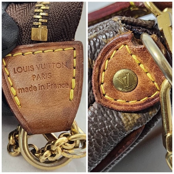 Authentic LOUIS VUITTON Monogram Eva Clutch/Crossbody Bag Brown - Picture 9 of 16